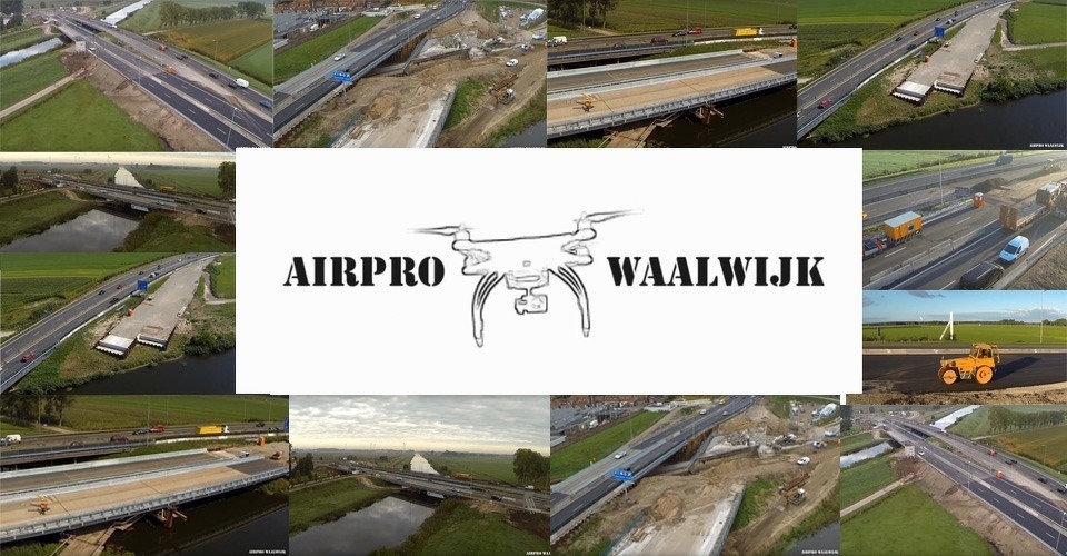 airpro waalwijk filmt snelweg a59 bouw nieuwe brug sloop quadcopter video oost 2015