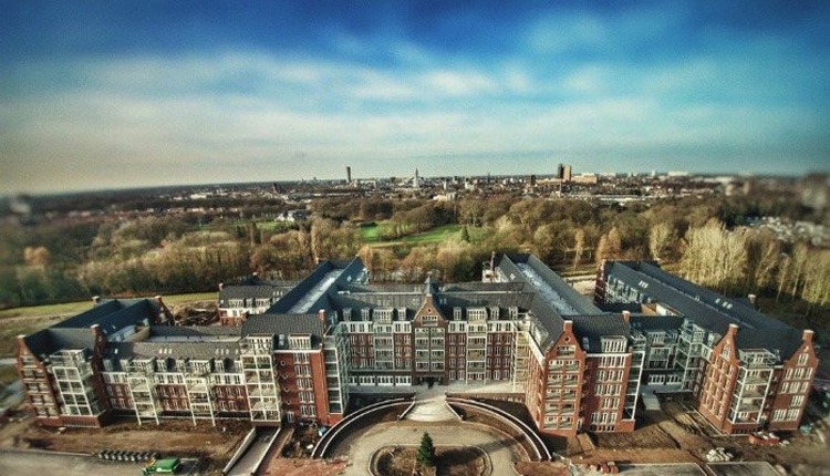 Woonlandschap de Leyhoeve Tilburg gefilmd met drone