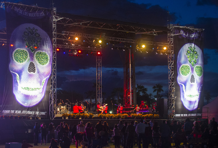 Drones beveiligen muziekfestival Coachella in Indio (Californië)